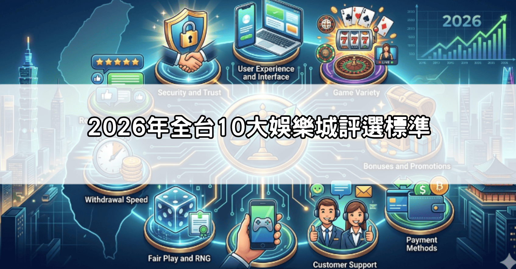 2026年全台10大娛樂城評選標準
