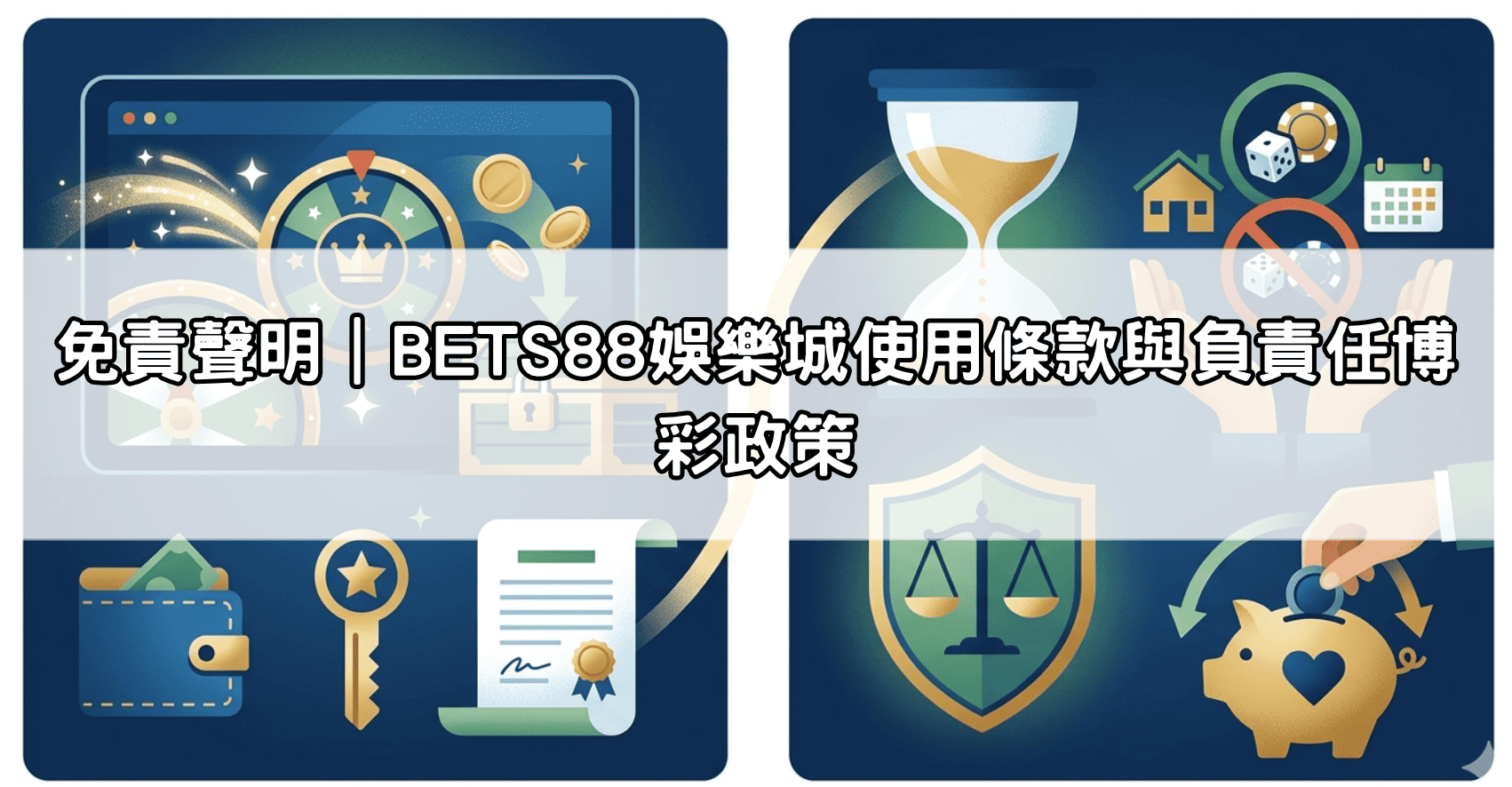 免責聲明｜BETS88娛樂城使用條款與負責任博彩政策