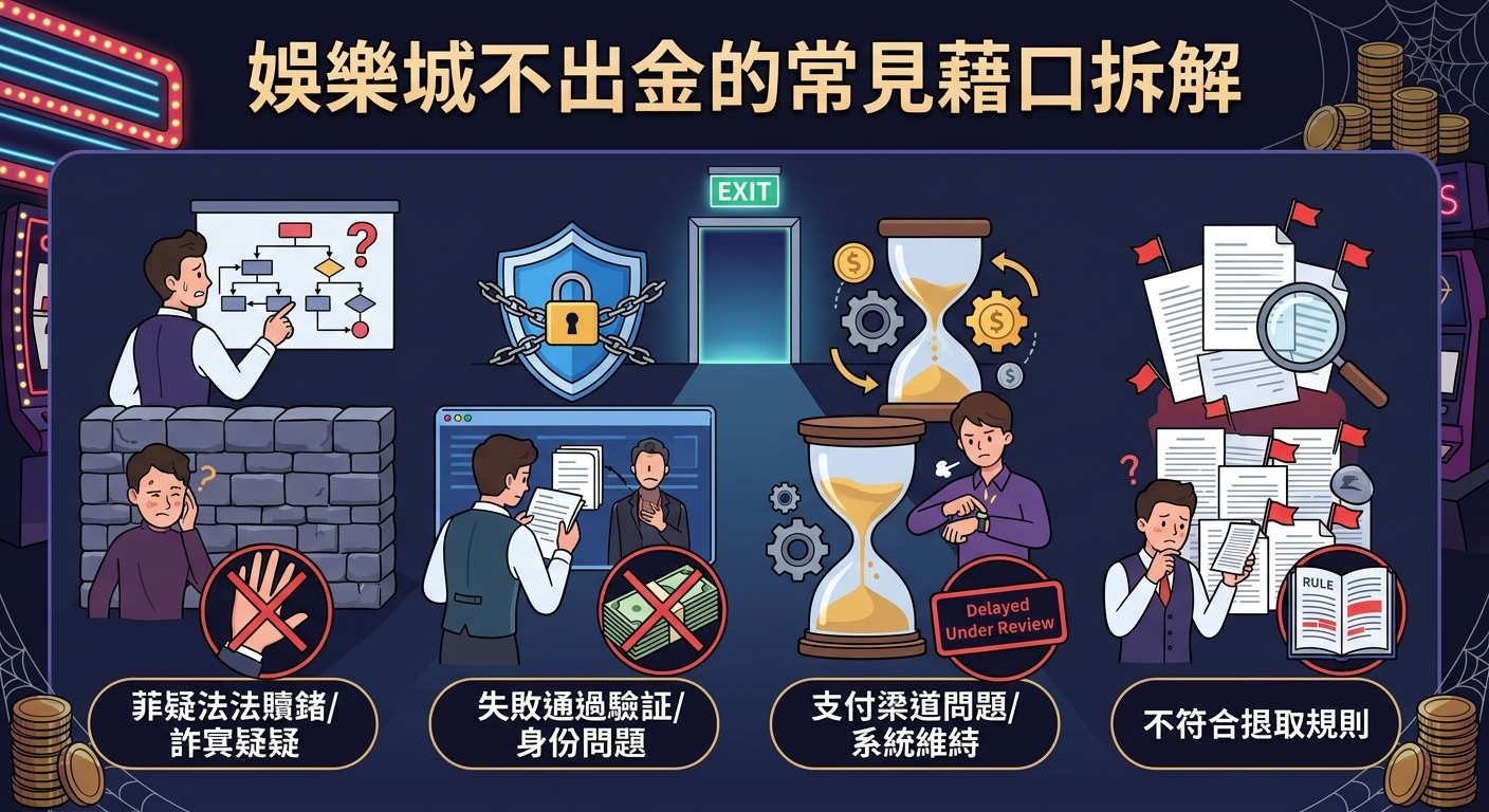 娛樂城不出金的常見藉口拆解
