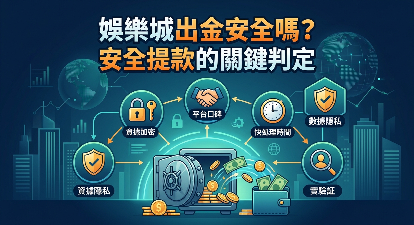娛樂城出金安全嗎?安全提款的關鍵判定